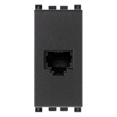 Vimar Arké 19320 Presa RJ11 6/4 grigio product photo Photo 01 3XL