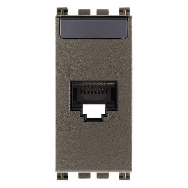 Vimar Arké 19339.11.M Presa RJ45 Netsafe Cat5e UTP Metal product photo Photo 01 3XL