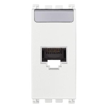 Vimar Arké 19339.13.B Presa RJ45 Netsafe Cat6 UTP bianco product photo Photo 01 3XL