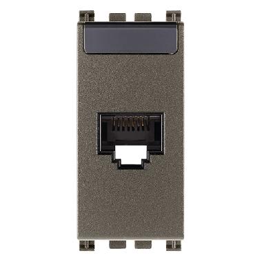 Vimar Arké 19339.13.M Presa RJ45 Netsafe Cat6 UTP Metal product photo Photo 01 3XL