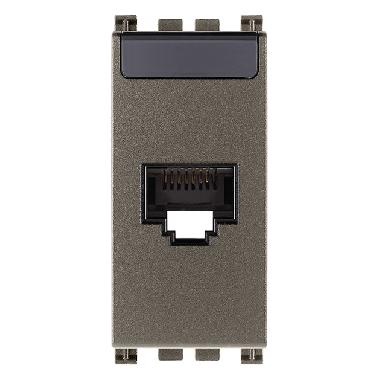 Vimar Arké 19339.15.M Presa RJ45 Netsafe Cat6A UTP Metal product photo Photo 01 3XL