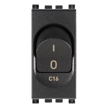 Vimar Arké 19405.16 Interruttore MT 1P+N C16 120-230V grigio product photo Photo 01 3XL