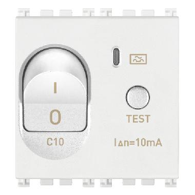 Vimar Arké 19411.10.B Interruttore MTDiff.1P+N C10 10mA bianco product photo Photo 01 3XL