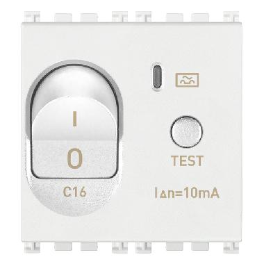 Vimar Arké 19411.16.B Interruttore MTDiff.1P+N C16 10mA bianco product photo Photo 01 3XL
