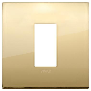 Vimar Arké 19641.07 Placca Classic 1M oro product photo Photo 01 3XL