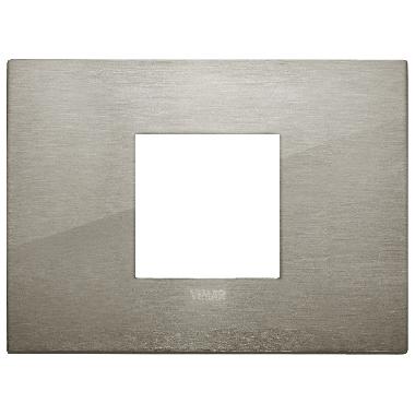 Vimar Ark&eacute; 19652.08 Placca Classic 2M cen acciaio spazzolato product photo Photo 01 3XL