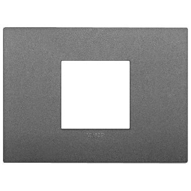 Vimar Arké 19652.72 Placca Classic 2M centrali grigio product photo Photo 01 3XL