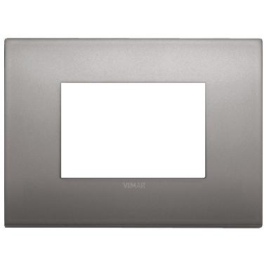 Vimar Arké 19653.10 Placca Classic 3M nichel nero product photo Photo 01 3XL