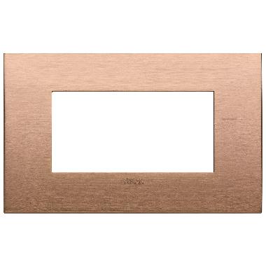 Vimar Arké 19654.11 Placca Classic 4M rame spazzolato product photo Photo 01 3XL