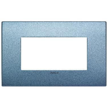 Vimar Arké 19654.76 Placca Classic 4M blu matt product photo Photo 01 3XL