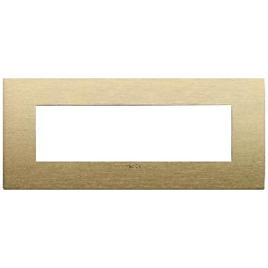 Vimar Ark&eacute; 19657.12.01 Placca Classic 7M ottone spazzolato product photo Photo 01 3XL