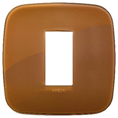 Vimar Arké 19671.62 Placca Round 1M Reflex caramel product photo Photo 01 3XL