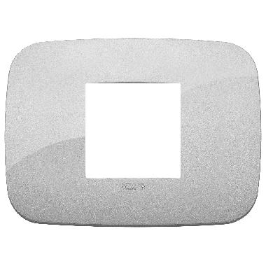 Vimar Arké 19682.89 Placca Round 2M centrali silver product photo Photo 01 3XL