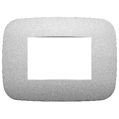 Vimar Arké 19683.23 Placca Round 3M argento matt product photo Photo 01 3XL
