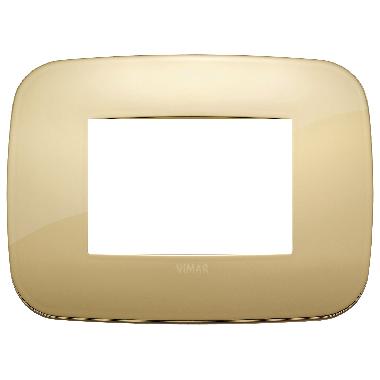 Vimar Arké 19683.27 Placca Round 3M oro product photo Photo 01 3XL