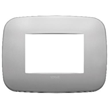 Vimar Arké 19683.30 Placca Round 3M nichel matt product photo Photo 01 3XL