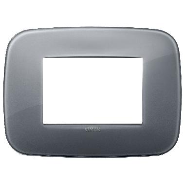 Vimar Arké 19683.61 Placca Round 3M Reflex grigio fumè product photo Photo 01 3XL