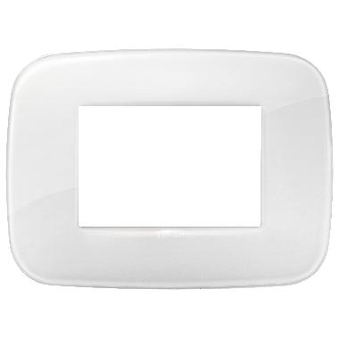 Vimar Arké 19683.66 Placca Round 3M Reflex ghiaccio product photo Photo 01 3XL