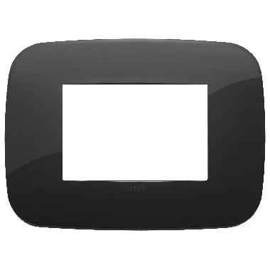 Vimar Arké 19683.81 Placca Round 3M nero product photo Photo 01 3XL