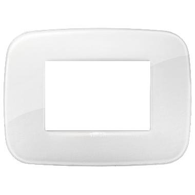 Vimar Arké 19683.B66 Placca Round 3M Reflex ghiaccio tot.look product photo Photo 01 3XL