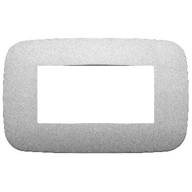 Vimar Arké 19684.23 Placca Round 4M argento matt product photo Photo 01 3XL