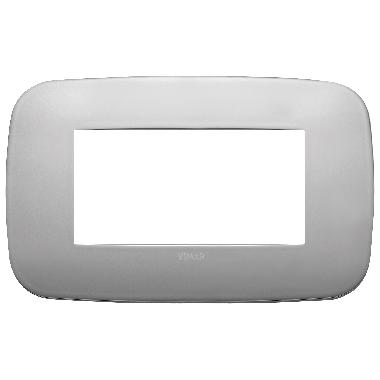 Vimar Arké 19684.30 Placca Round 4M nichel matt product photo Photo 01 3XL