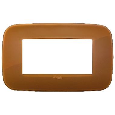 Vimar Arké 19684.62 Placca Round 4M Reflex caramel product photo Photo 01 3XL