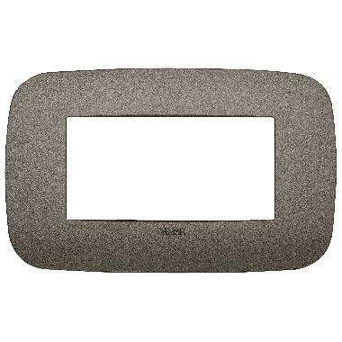 Vimar Arké 19684.80 Placca Round 4M Metal product photo Photo 01 3XL