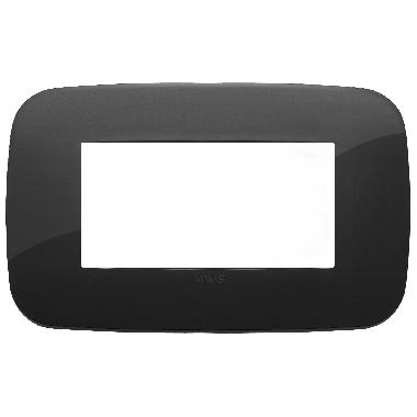 Vimar Arké 19684.81 Placca Round 4M nero product photo Photo 01 3XL