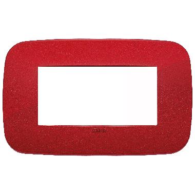 Vimar Arké 19684.85 Placca Round 4M rosso product photo Photo 01 3XL