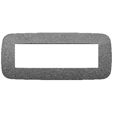 Vimar Arké 19687.22 Placca Round 7M ardesia product photo Photo 01 3XL