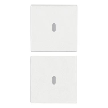 Vimar Arké 19751.B Due mezzi tasti 1M neutro pers. bianco product photo Photo 01 3XL