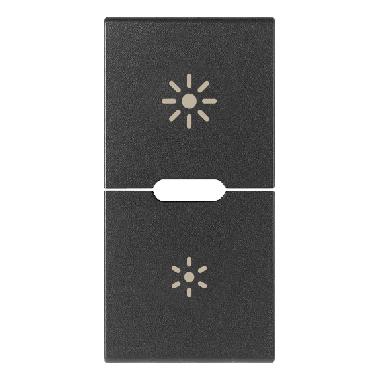 Vimar Arké 19755.3 Due mezzi tasti 1M dimmer grigio product photo Photo 01 3XL