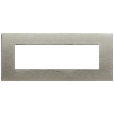 Vimar Ark&eacute; 19957.08 Placca fit 7M acciaio spazzolato product photo Photo 01 3XL