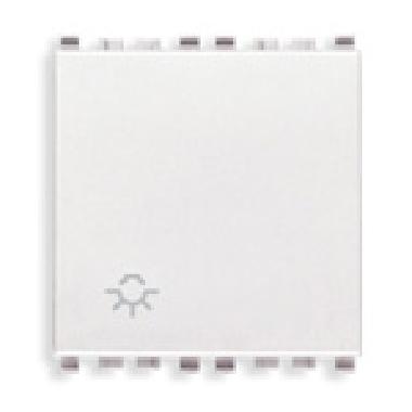 Vimar Eikon 20008.2.L.B Pulsante 1P NO 10A luce 2M bianco product photo Photo 01 3XL