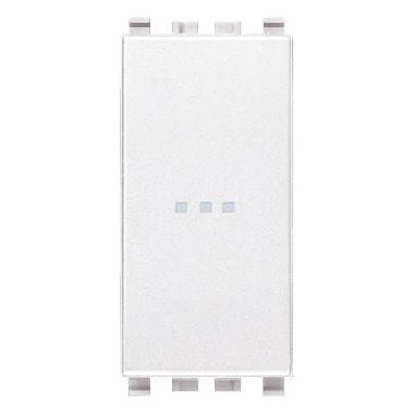 Vimar Eikon 20101.B Interruttore 1P 16AX assiale bianco product photo Photo 01 3XL
