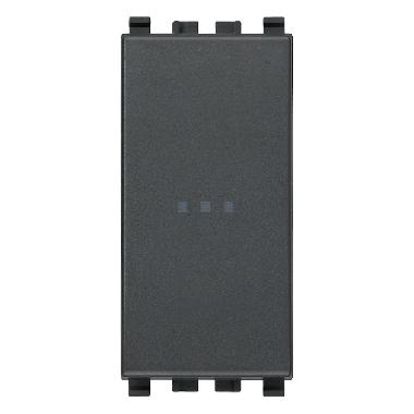 Vimar Eikon 20101 Interruttore 1P 16AX assiale grigio product photo Photo 01 3XL