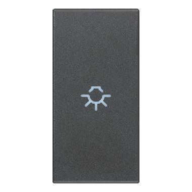 Vimar Eikon 20131.L Tasto 1M simbolo luce assiale grigio product photo Photo 01 3XL