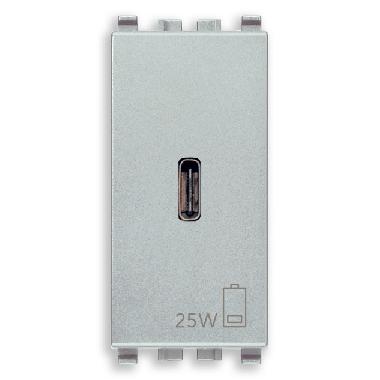 Vimar Eikon 20292.C.25.N Alimentatore USB C PD 25W Next product photo Photo 01 3XL