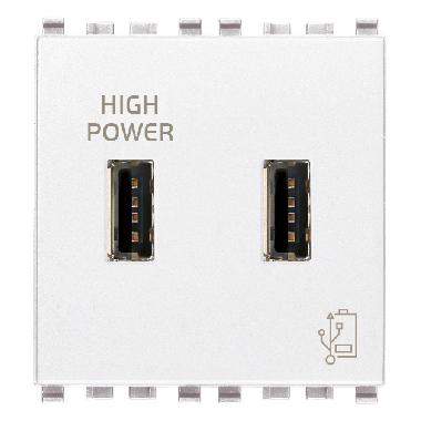 Vimar Eikon 20295.B Unità alimentazione USB 5V2,1A 2M bianco product photo Photo 01 3XL