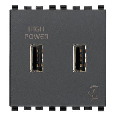 Vimar Eikon 20295 Unità alimentazione USB 5V2,1A 2M grigio product photo Photo 01 3XL