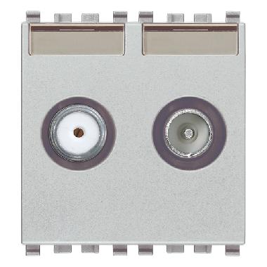 Vimar Eikon 20302.01.N Presa TV-RD-SAT diretta 2 uscite Next product photo Photo 01 3XL