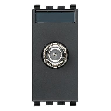 Vimar Eikon 20318 Presa coassiale tipo F femmina grigio product photo Photo 01 3XL