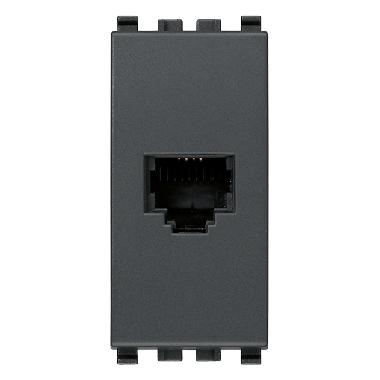 Vimar Eikon 20320 Presa RJ11 6/4 grigio product photo Photo 01 3XL