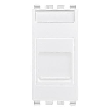 Vimar Eikon 20337.6.B Presa RJ45 Cat6 UTP con portello bianco product photo Photo 01 3XL