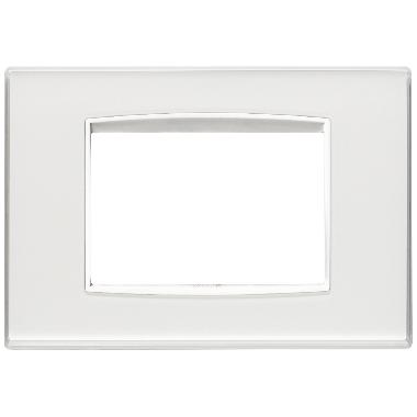 Vimar Eikon 20653.B41 Placca Classic 3M Reflex ghiaccio product photo Photo 01 3XL