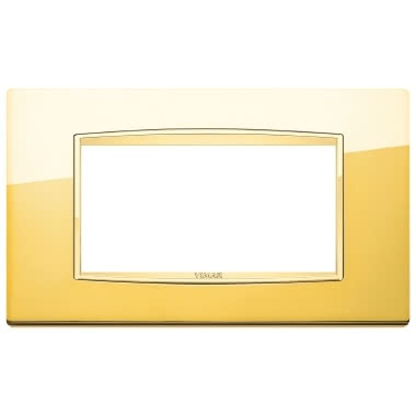 Vimar Eikon Placca Classic 4M oro lucido product photo Photo 01 3XL