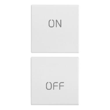 Vimar Eikon 20751.1.B Due mezzi tasti 1M simboli ON/OFF bianco product photo Photo 01 3XL