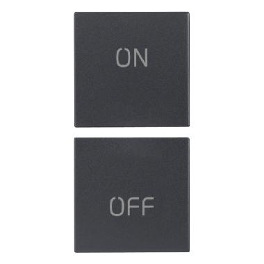 Vimar Eikon 20751.1 Due mezzi tasti 1M simboli ON/OFF grigio product photo Photo 01 3XL