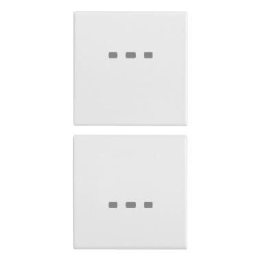 Vimar Eikon 20751.B Due mezzi tasti 1M neutro pers. bianco product photo Photo 01 3XL